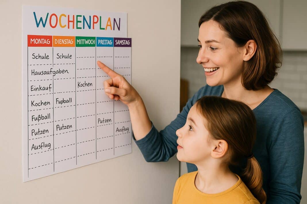 Gemeinsam planen statt hetzen – unser bunter Wochenplan im Herzen der Küche