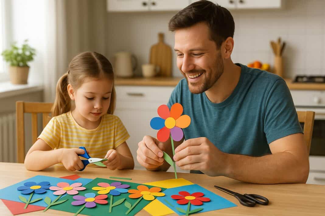 Gemeinsam kreativ – Frühlingsbasteln am Küchentisch